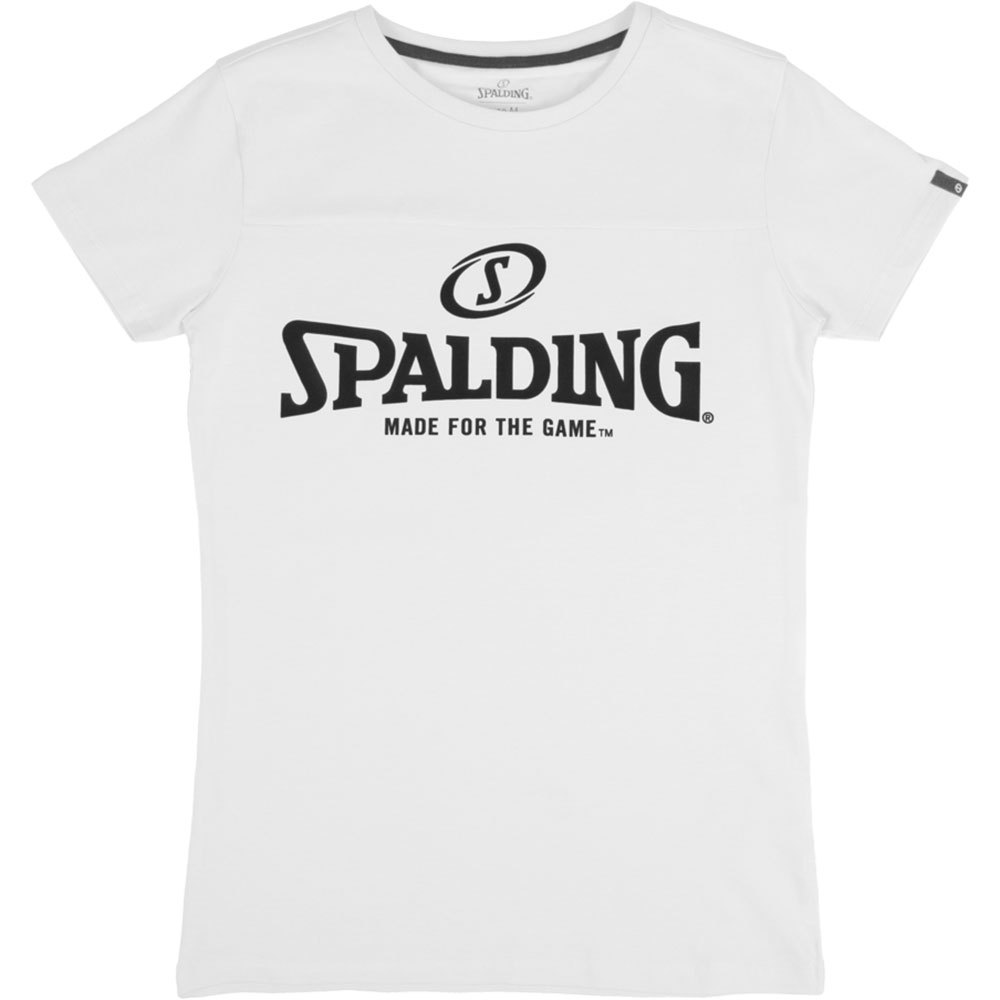 Spalding Essential Logo Short Sleeve T-shirt Weiß L Frau von Spalding