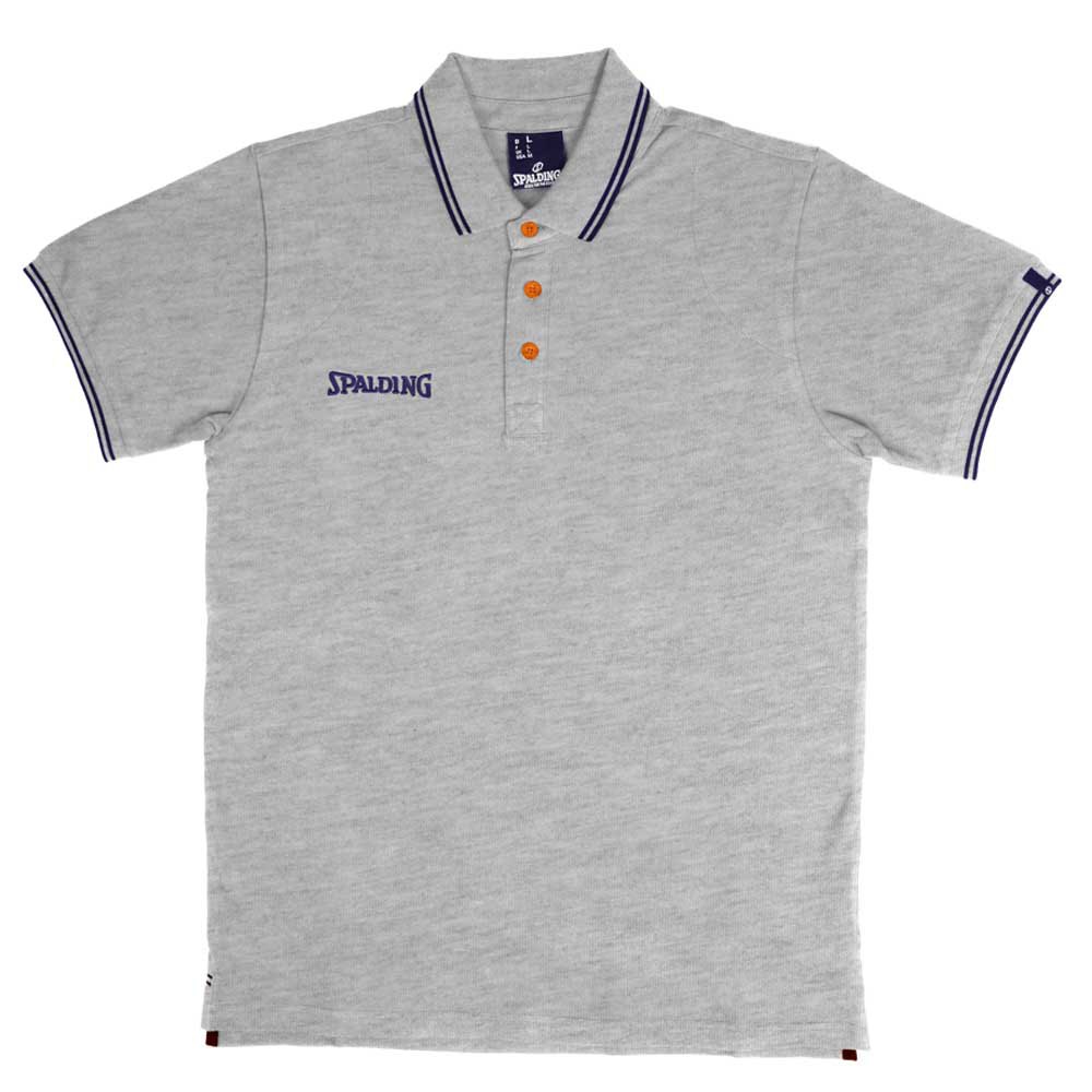 Spalding Essential Short Sleeve Polo Grau S Mann von Spalding