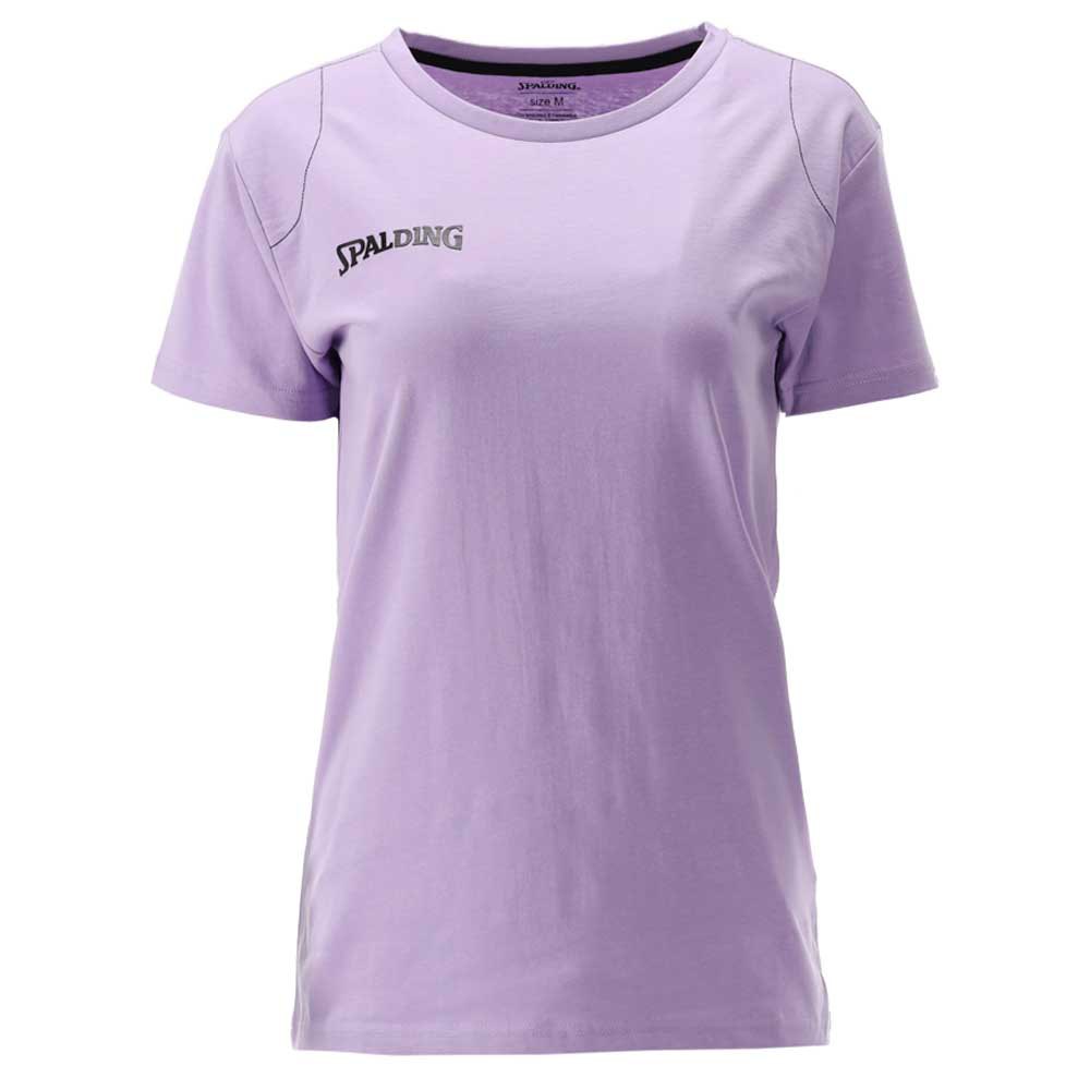 Spalding Essential Short Sleeve T-shirt Lila 3XL Frau von Spalding