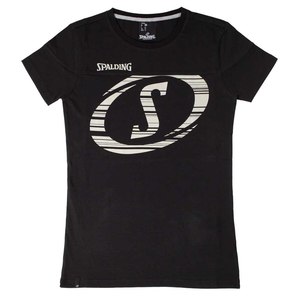 Spalding Fast Short Sleeve T-shirt Schwarz M Frau von Spalding