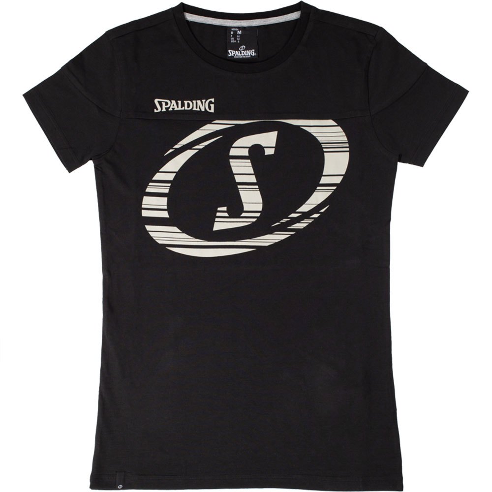 Spalding Fast Short Sleeve T-shirt Schwarz XL Frau von Spalding