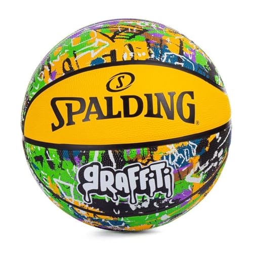 Spalding Graffiti Ball 84374Z, Unisex basketballs, Yellow, 7 EU von Spalding