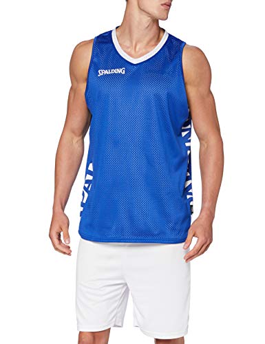 Spalding Herren Essential Reversible Shirt, royal/Weiß, XXL von Spalding