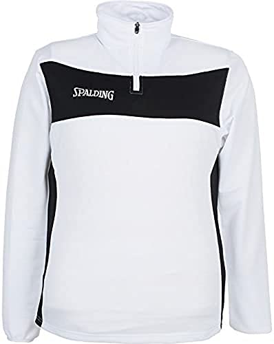 Spalding Herren Evolution II 1/4 Zip Top Longsleeve, Weiß/Schwarz, S Spalding Herren Evolution II 1/4 Zip Top Longsleeve, Weiß/Schwarz, S von Spalding