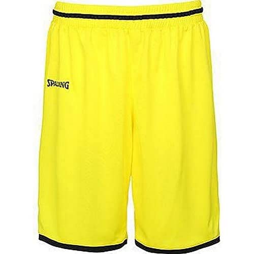 Spalding Herren Move Shorts Jr Hosen- Gr. 128, limonengelb / schwarz von Spalding