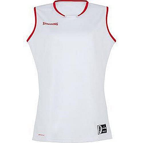 Spalding Herren Move Tank Top Damen Tanktop, weiß/Rot, S von Spalding