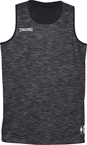Spalding Herren Street Reversible Tank Top Tanktop, grau Melange/Schwarz, 3XL Spalding Herren Street Reversible Tank Top Tanktop, grau Melange/Schwarz, 3XL von Spalding