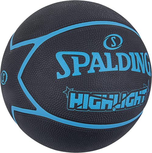 Spalding Highlight Ball 84356Z, Unisex basketballs, Black, 7 EU Spalding Highlight Ball 84356Z, Unisex basketballs, Black, 7 EU von Spalding