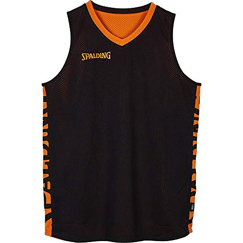 Spalding Kinder Essential Reversible Shirt, schwarz/Orange, 140 Spalding Kinder Essential Reversible Shirt, schwarz/Orange, 140 von Spalding