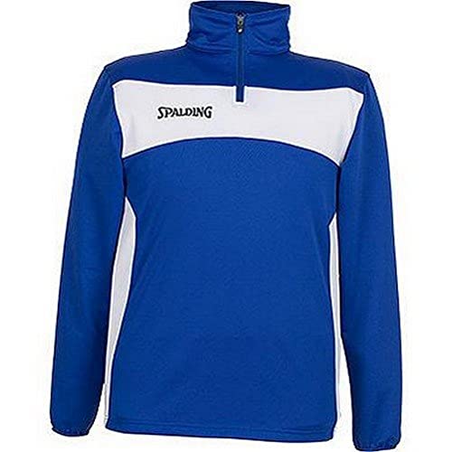 Spalding Kinder Evolution II 1/4 Zip Top Longsleeve, royal/Weiß, 116 von Spalding