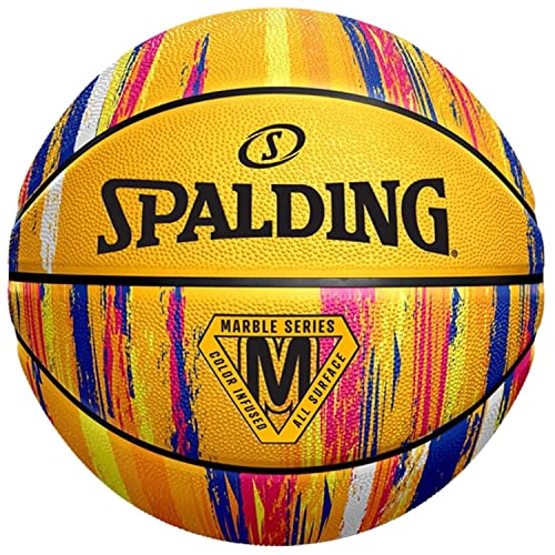 Spalding Marble Ball 84401Z, Unisex basketballs, Yellow, 7 EU von Spalding