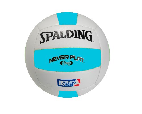 Spalding NeverFlat/US Open Volleyball, Blau/Weiß von Spalding