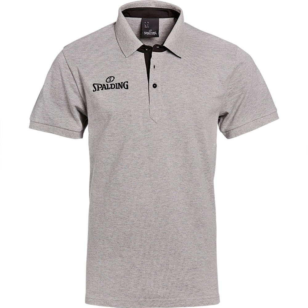 Spalding Prime Short Sleeve Polo Grau 4XL Mann von Spalding