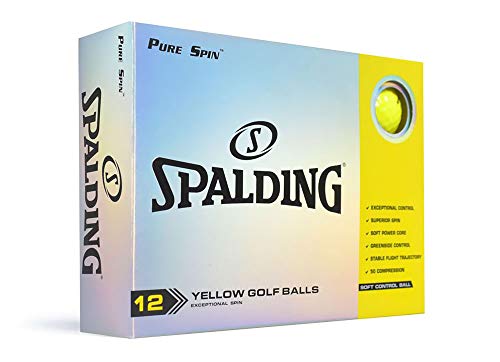 Spalding Pure Spin Bälle, Gelb, 12 Stück von Spalding