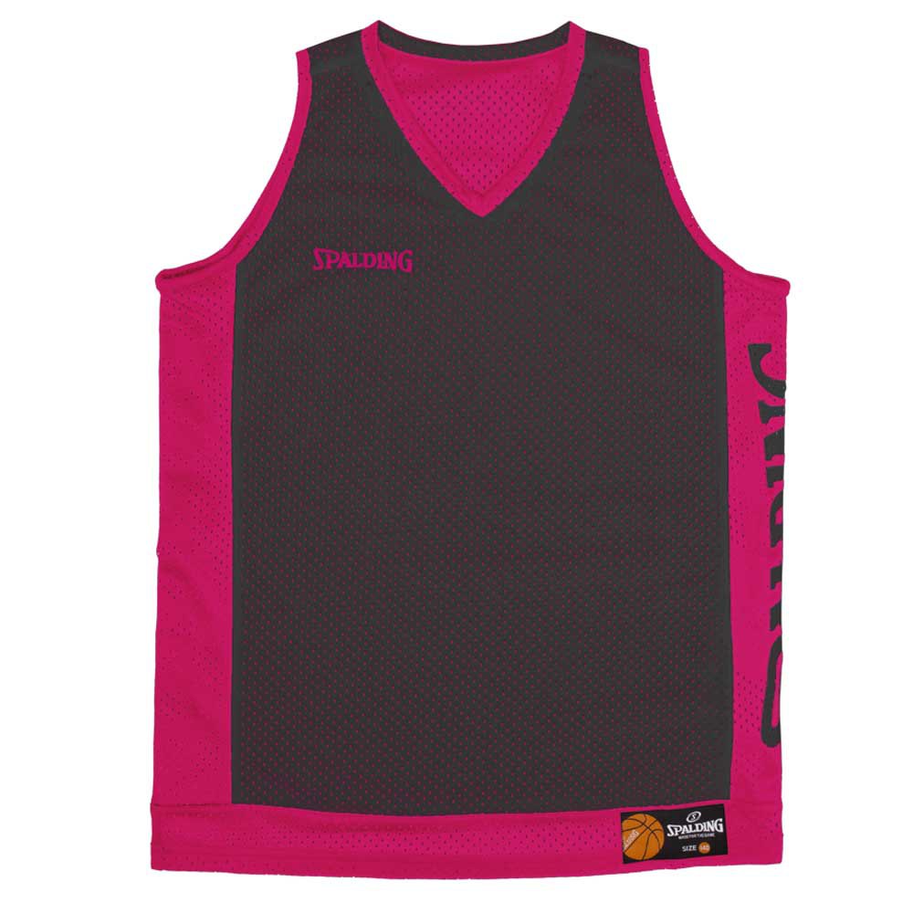 Spalding Reversible Sleeveless T-shirt Schwarz,Rosa M Mann von Spalding