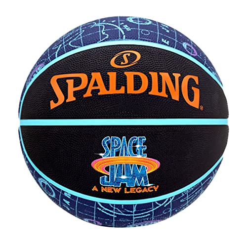 Spalding Space Jam Tune Court Ball 84560Z; Womens,Childrens,Mens basketballs; 84560Z_7; Black; EU; (7 UK) von Spalding