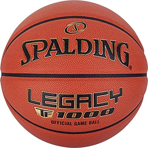 Spalding - TF-1000 Legacy - Basketball - Größe 7 - Basketball - Euroleague approved - Zertifizierter Ball - Material ZK COMPOSITE - Indoor und Outdoor - Anti-Rutsch - Ausgezeichneter Grip von Spalding