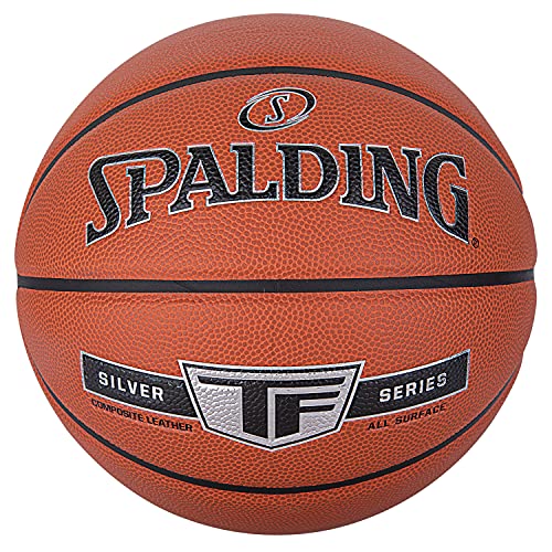 Spalding - TF Silver - Basketball - Größe 7 - Basketball - Zertifizierter Ball - Material ZK COMPOSITE - Indoor und Outdoor - Rutschfest - Ausgezeichneter Grip von Spalding