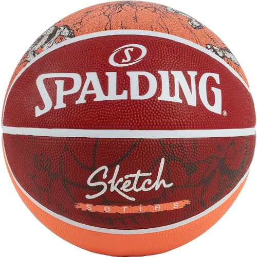 Spalding Unisex-Adult basketballs, red, 7 von Spalding