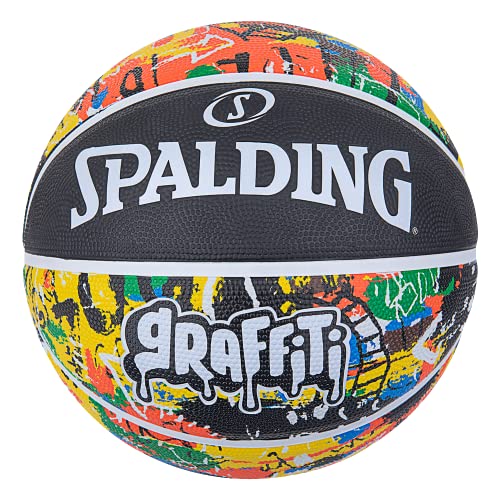 Spalding Unisex – Erwachsene Graffiti Sz5 Ball, Rainbow, 5 Spalding Unisex – Erwachsene Graffiti Sz5 Ball, Rainbow, 5 von Spalding