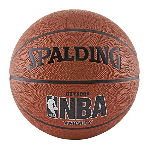 Spalding Varsity Gummi Outdoor Basketball, Orange, Official Size 7 (29.5") von Spalding