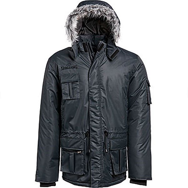 Spalding Winter Jacket Schwarz S Mann von Spalding