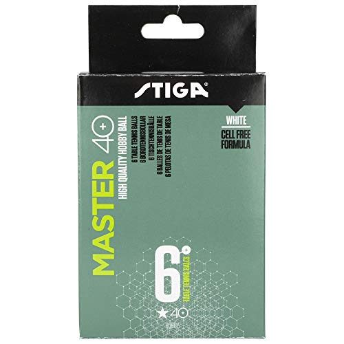 Table Tennis Balls 1 Star Master Plastic White 6 Balls - Stiga Table Tennis Balls 1 Star Master Plastic White 6 Balls - Stiga von STIGA