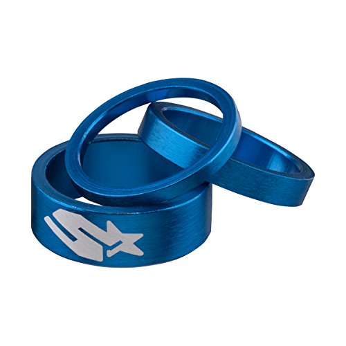 Spank Headset Spacer kit 3pcs/Set Vorbauten, Blue, One Size Spank Headset Spacer kit 3pcs/Set Vorbauten, Blue, One Size von Spank