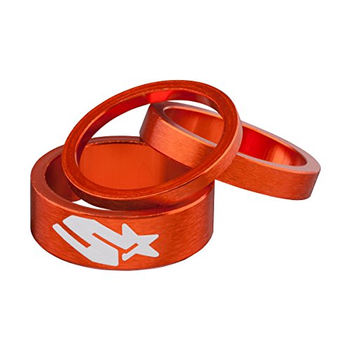 Spank Headset Spacer kit 3pcs/Set Vorbauten, orange, One Size von Spank
