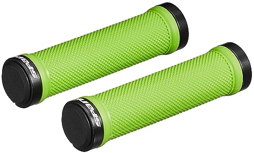Spank Poignées Spoon Green Fahrradgriffe, grün, 130 mm Spank Poignées Spoon Green Fahrradgriffe, grün, 130 mm von Spank