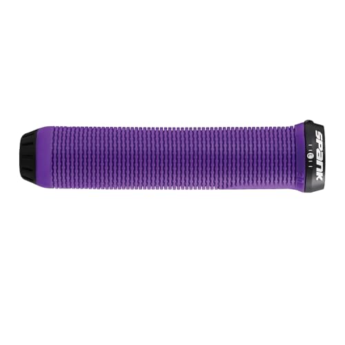 Spank Spike 30, Lock-on, Durchmesser 30 mm, Mountainbike-Griffe für Erwachsene, Unisex, Violett, 145 mm Spank Spike 30, Lock-on, Durchmesser 30 mm, Mountainbike-Griffe für Erwachsene, Unisex, Violett, 145 mm von Spank