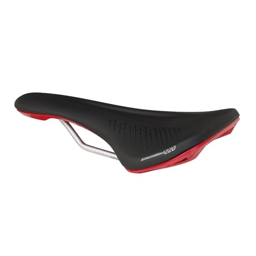 Spank Unisex Sp-sad-0005-b/Red Fahrradsattel, schwarz/rot von Spank