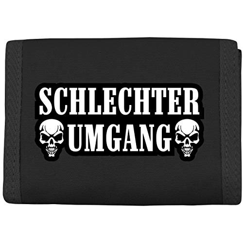 Geldbörse mit Aufnäher Schlechter Umgang Geldbörse mit Aufnäher Schlechter Umgang von Spaß Kostet