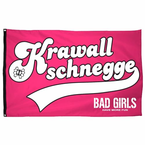 Pinke Rosa Fahne Flagge Krawallschnegge Sprüche Motiv Pinke Rosa Fahne Flagge Krawallschnegge Sprüche Motiv von Spaß Kostet