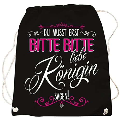 Rucksack Tasche Bags Bitte Bitte Liebe Königin lustige Sprüche Motive von Spaß Kostet