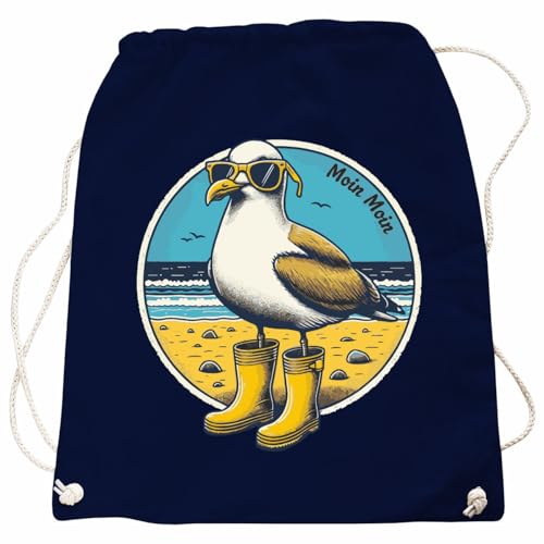 Rucksack Tasche Beutel Moin Moin Sommer Sonne Strand Meer Möwe Urlaub Spruch Rucksack Tasche Beutel Moin Moin Sommer Sonne Strand Meer Möwe Urlaub Spruch von Spaß Kostet