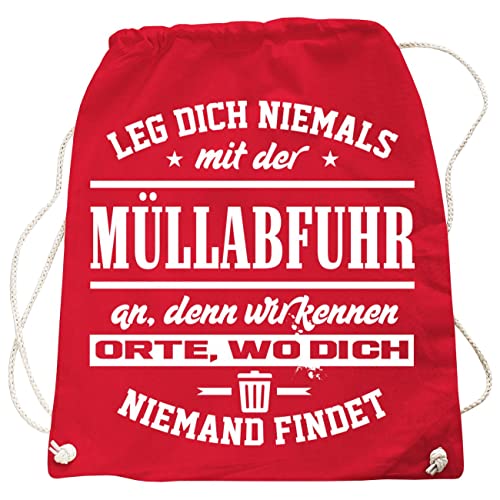 Rucksack Tasche Leg Dich nie mit der MÜLLABFUHR an Müllmanner Motiv in vielen Farben Rucksack Tasche Leg Dich nie mit der MÜLLABFUHR an Müllmanner Motiv in vielen Farben von Spaß Kostet
