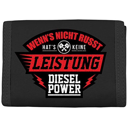 Geldbörse mit Aufnäher Diesel Power Spruch Geldbörse mit Aufnäher Diesel Power Spruch von Spaß Kostet