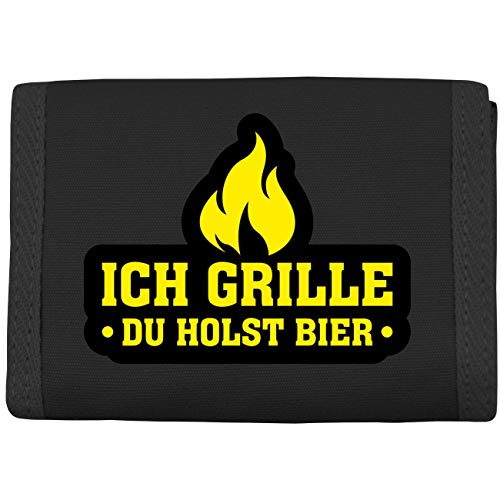 Spaß Kostet Geldbörse mit Aufnäher Ich Grille du Holst Bier von Spaß Kostet