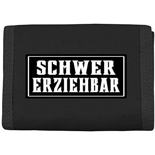 Geldbörse mit Aufnäher Sprüche Schwer Erziehbar Geldbörse mit Aufnäher Sprüche Schwer Erziehbar von Spaß Kostet