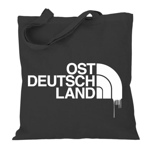 Stoffbeutel Baumwolltasche Jutebeutel Lange Henkel Ostdeutschland Logo Eastside von Spaß Kostet