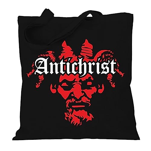 Stoffbeutel Jutebeutel Lange Henkel mit Spruch Antichrist Devil Inside Stoffbeutel Jutebeutel Lange Henkel mit Spruch Antichrist Devil Inside von Spaß Kostet