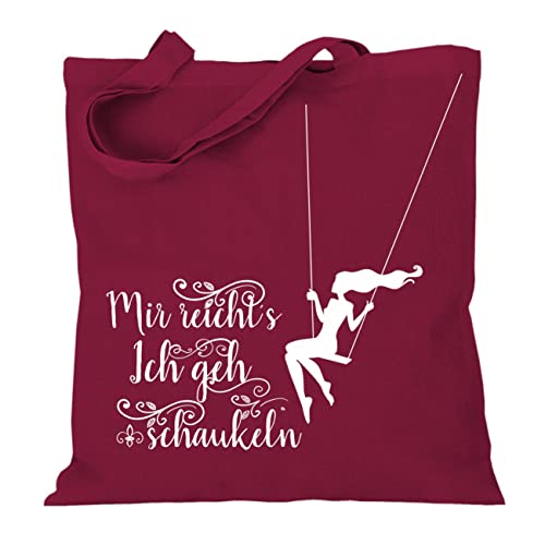 Stoffbeutel Jutebeutel Lange Henkel mit Spruch Mir reichts ich GEH schaukeln Stoffbeutel Jutebeutel Lange Henkel mit Spruch Mir reichts ich GEH schaukeln von Spaß Kostet