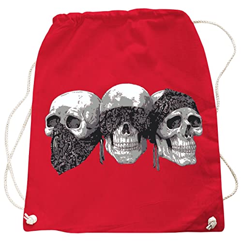 Tasche Rucksack Gym Bag Totenköpfe Skulls Schädel von Spaß Kostet