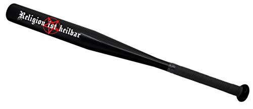 Baseballschläger schwarz Religion ist heilbar Aluminium 65 cm lang Sportgerät Baseballschläger schwarz Religion ist heilbar Aluminium 65 cm lang Sportgerät von Spaß Kostet