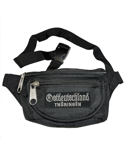 Bauchtasche Ostdeutschland Thüringen in schwarz I Gürteltasche Hüfttasche Waist Hip Bag Black von Spaß kostet