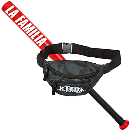 Sportset Baseballschläger ROT mit Tasche für Baseball LA Familia Aluminium 26 Zoll von Spaß Kostet