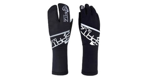 spatz glovz race gloves mit ausklappbarer winddichter schale schwarz von SpatzWear