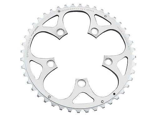 Spécialités TA Compact 94pcd 5 Arm 9-Gang-Kettenblatt, Silber, Outer 46T Spécialités TA Compact 94pcd 5 Arm 9-Gang-Kettenblatt, Silber, Outer 46T von Spécialités TA