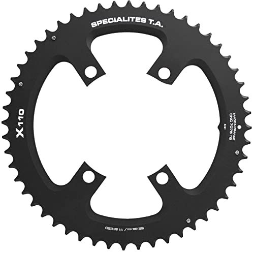 Spécialités TA Unisex-Kettenblatt X110, 4 Arme, 110 Stück, 11 x Kettenblatt, schwarz, außen 49T Spécialités TA Unisex-Kettenblatt X110, 4 Arme, 110 Stück, 11 x Kettenblatt, schwarz, außen 49T von Spécialités TA